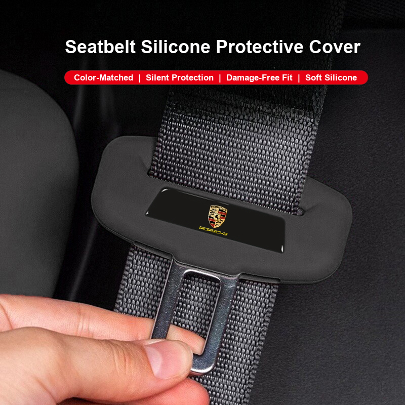 Porsche seatbelt silicone protective cover on buckle