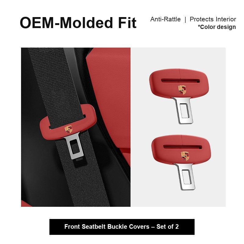 Porsche seatbelt buckle cover