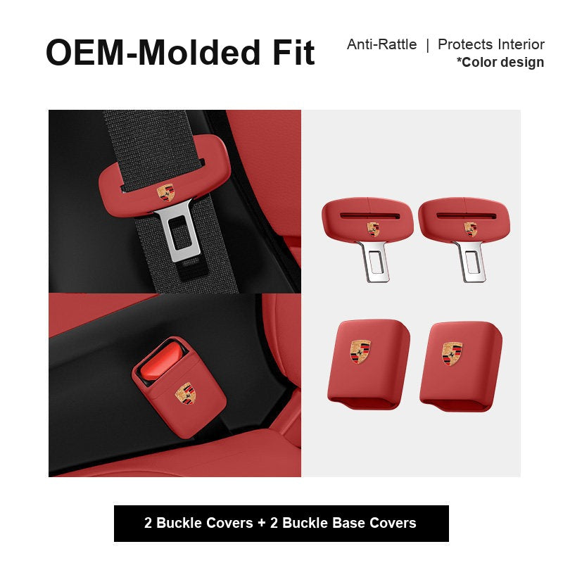 Porsche seatbelt buckle cover