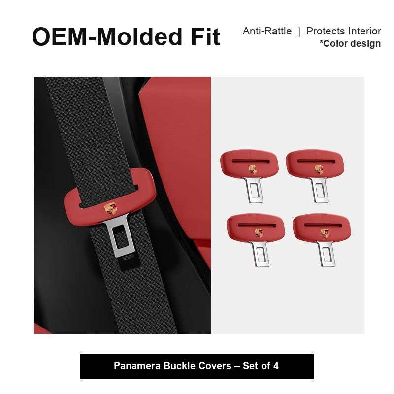 Porsche seatbelt buckle cover
