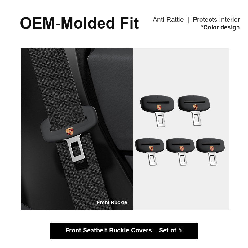 Porsche seatbelt buckle cover
