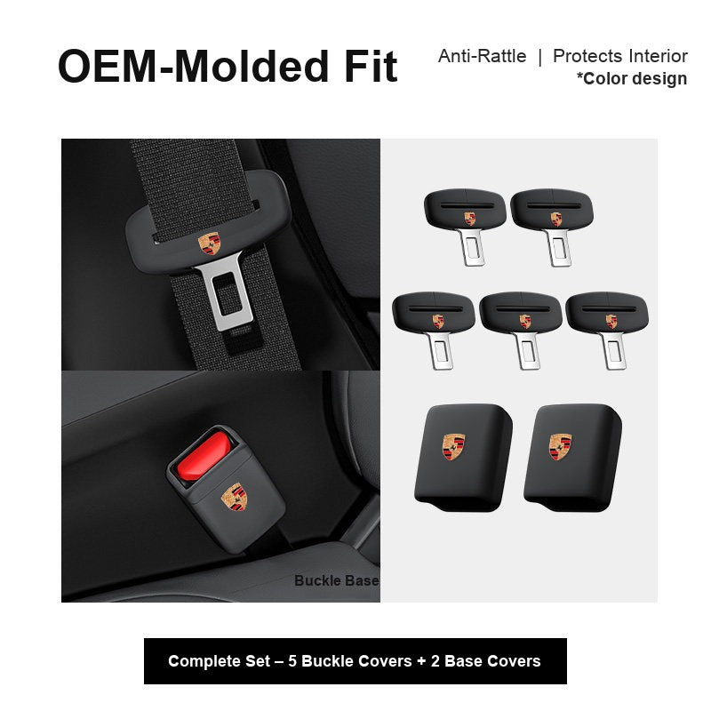 Porsche seatbelt buckle cover