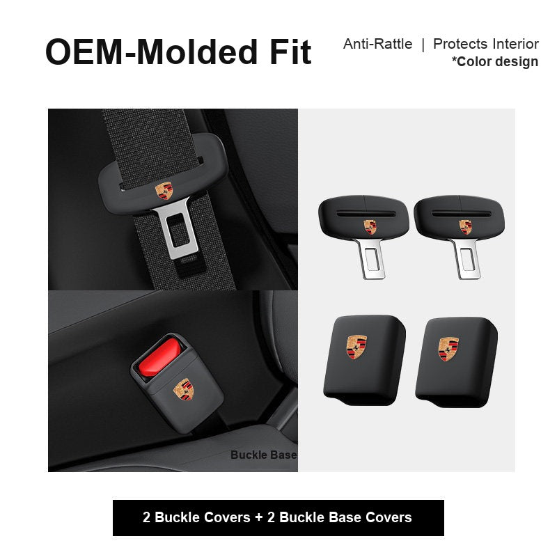 Porsche seatbelt buckle cover