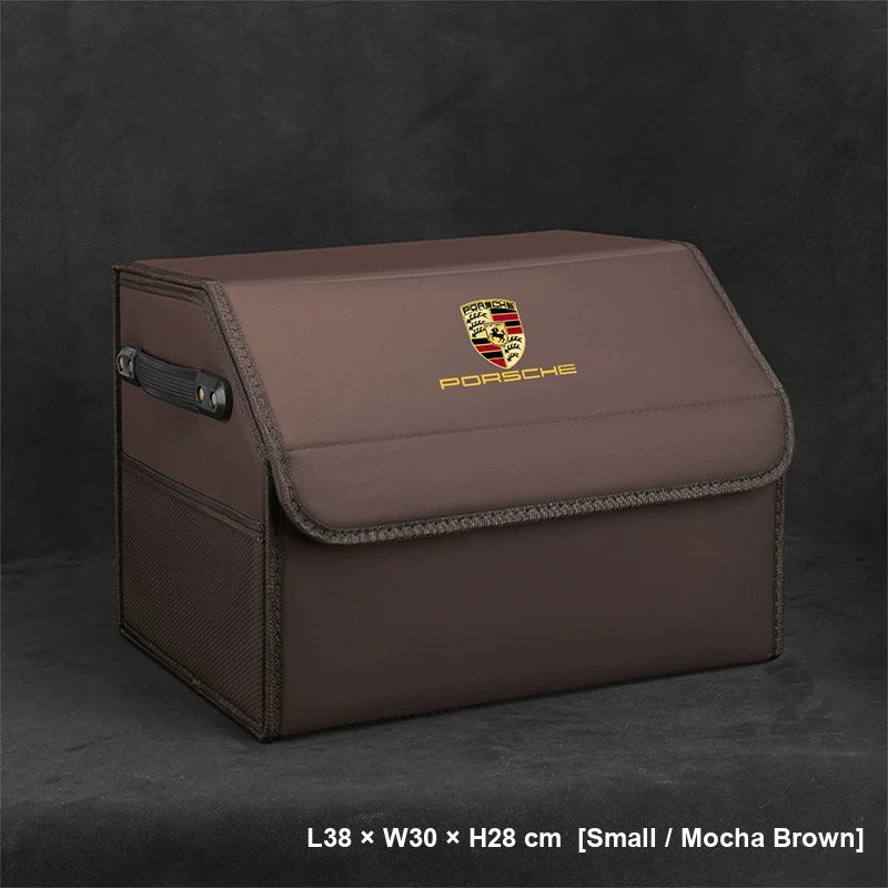 Porsche trunk storage box Small Mocha Brown