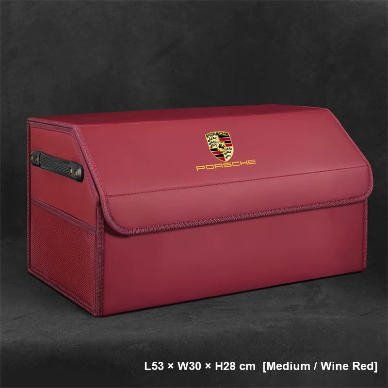 Porsche trunk storage box Medium Wine Red