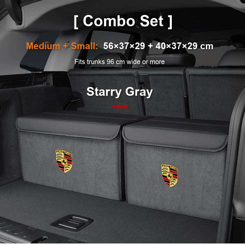 Porsche trunk organizer Combo Set Medium plus Small in Starry Gray