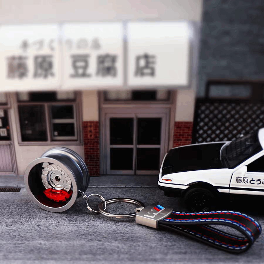 BMW M brake disc keychain lifestyle photo