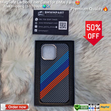 Funda MagSafe de fibra de carbono BMW para todos los modelos de iPhone